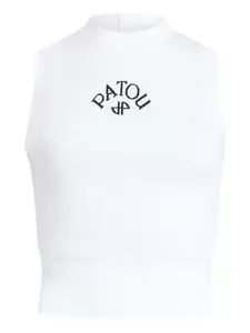 Трикотажный топ без рукавов Patou, белый