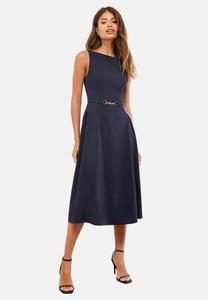 Платье Lipsy REGULAR FIT-SLEEVELESS SNAFFLE TRIM MIDI SKATER, Navy Blue/Blue