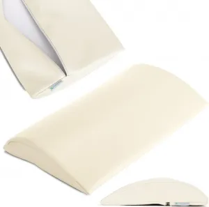 Подушка для шеи Habys Lumbar Half Roll, позиционирующий валик, валик для шеи | для массажа и терапии, валик для колена, 40 x 25 x 5 см | цвет: бежевый HABYS