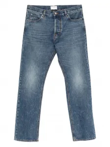 Джинсы с эффектом потертости Haikure, синий