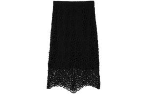 Повседневная длинная юбка женская черная Burberry