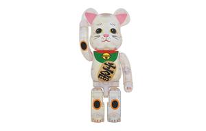 Bearbrick Maneki Neko Прозрачная плакировка Be@Rbrick, 1000％
