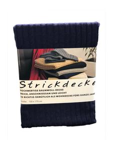 Вязаное одеяло темно-синего цвета Grace Grand Spa