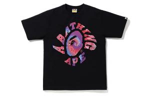 Футболка серии Ape Head унисекс A Bathing Ape, фуксия