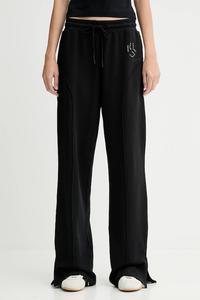 Хлопковые спортивные штаны Karl Lagerfeld Jeans, черный