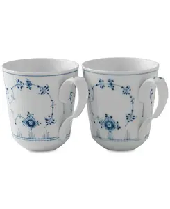 Кружка рифленая синяя, набор из 2 шт. Royal Copenhagen, multi