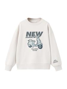 Толстовка MANGO KIDS BERTOII, светло-серый/темно-серый