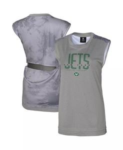 Женская серая майка New York Jets No Sweat Outerstuff