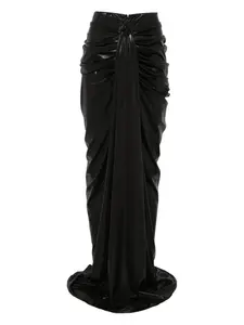 Юбка макси с голографическим эффектом Mitiliane Couture, черный