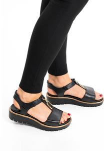 Босоножки на танкетке BILBAO ara, черный