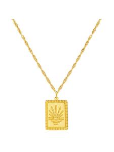 Glanzstücke München Колье «Закат» из стерлингового серебра с желтым золотом