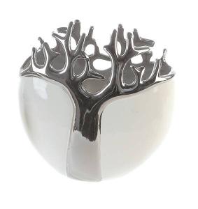 Декоративная ваза GILDE Tree, серебряный