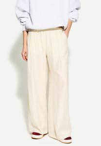 Брюки WIDE-DRAWSTRING Bershka, бежевый