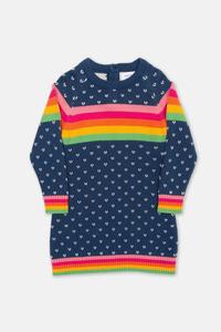 Трикотажное платье с лунным бантом Kite, темно-синий