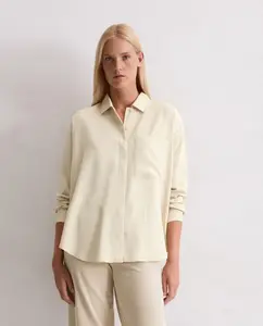 Женская блузка обычного кроя, изготовленная из TENCEL Lyocell MARC  O'POLO, бежевый