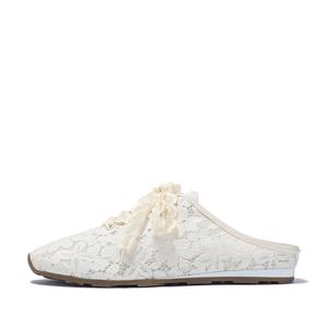 BELLALILY Женские тапочки с закрытым носком на резиновой подошве устойчивые к истиранию экрю, цвет Ecru