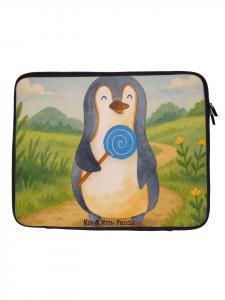 Mr. & Mrs. Panda Сумка для ноутбука с изображением пингвина на леденце (без слогана) белого цвета