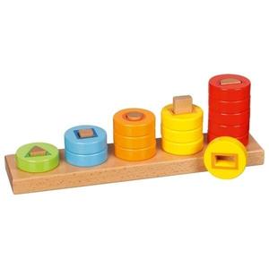 Сортер с дисками для изучения форм и цветов. Goki