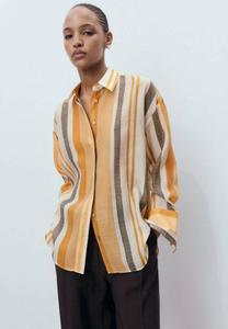 Блуза Mango Button-down blouse, Off White Light Yellow/Off-White
