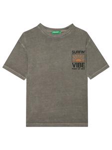 Футболка обычного кроя 3PCMC10N7 United Colors Of Benetton, серый