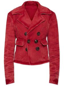 DSQUARED2 двубортная джинсовая куртка, красный