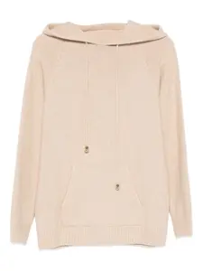 Худи с кулиской и карманом-муфтой Fabiana Filippi, нейтральный