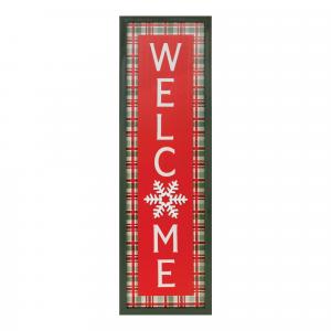 Картина Melrose International Winter Welcome, 80 см, красный / белый