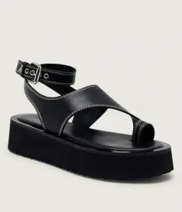 Кожаные сандалии Patrizia Pepe, черный