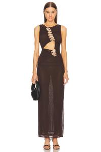 Макси-Платье от марианны эмерод L'Academie, коричневый