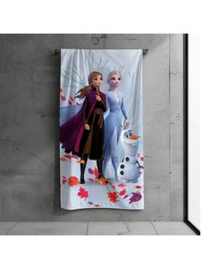 MTOnlinehandel Детское банное/пляжное полотенце "Холодное сердце, Анна и Эльза" светло-голубого цвета