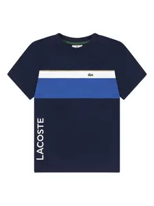 Футболка с логотипом Lacoste Kids, синий
