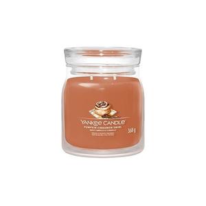 Ароматическая свеча Signature Glass Medium Pumpkin Cinnamon Swirl - 368 грамм Yankee Candle