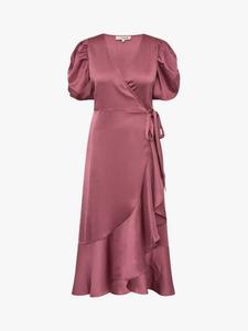 Синда короткое платье с запахом A-VIEW, Mid Pink