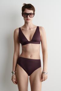 Неопреновый топ бикини COS, бордовый