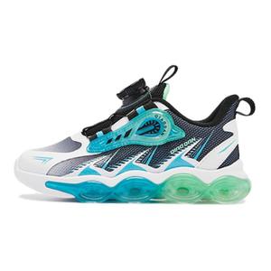 QIAODAN Кроссовки детские с низким верхом, амортизирующие, противоскользящие, износостойкие, черные, белые, синие