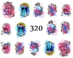 Водные наклейки для ногтей - №320, inna