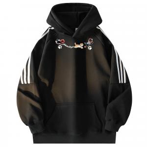 Толстовка Unisex Hooded Moderate Regular Mackyo, черный[thickened and fleece-lined upgraded]