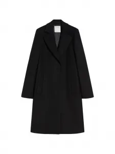 Пальто с карманом на лацкане Sportmax, черный