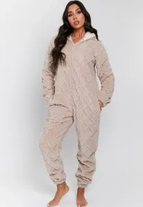 Пижама-Комбинезон с ажурным узором. Loungeable, Taupe