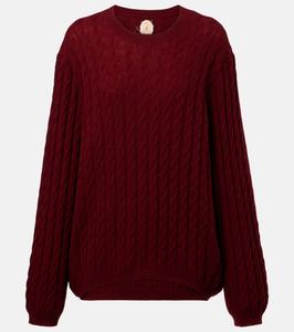 Шерстяной свитер с кашемиром Jardin des Orangers, бордовый
