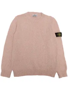 Свитер с круглым вырезом Stone Island, розовый