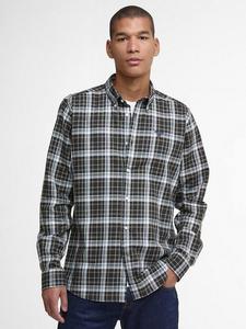 Хлопковая рубашка в клетку Mosswood Barbour, Olive/Multi