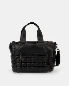 Стеганая сумка со сборками и двумя ручками Pepe Moll, черный