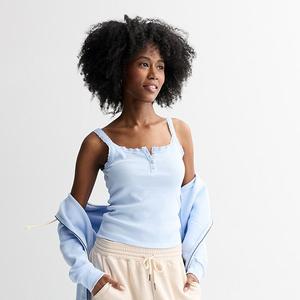 Хенли-майка с кружевной отделкой для девушек So, Frost Wind