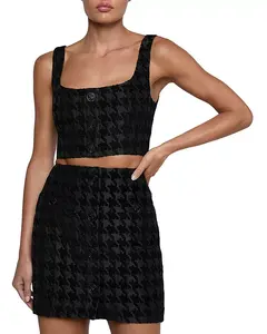 Укороченный топ Мэйлин L'Agence, черный