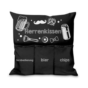 Подушка с карманами Подарочные наволочки с наполнителем Сумка для хранения Пиво Пульт дистанционного управления Закуски для вечера кино День рождения День святого Валентина на диване Мотив дивана-кровати Мужская подушка Мужская подушка [091] Ferocity