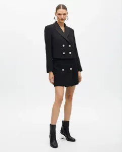 Короткая юбка с декоративными пуговицами Lola Casademunt, черный