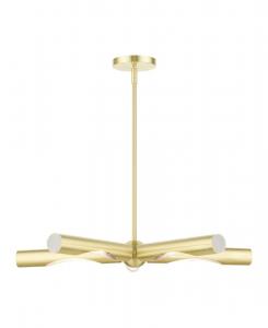 Люстра Acra с 5 плафонами Livex, цвет gold-tone