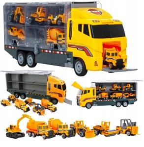 Грузовик + 6 машин Строительная техника / TRADEX TRADEXX