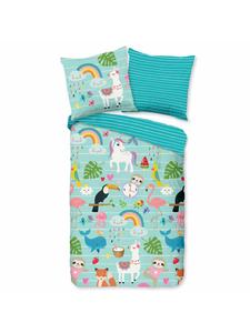 Фантазийное постельное белье синего цвета ESPiCO, 135x200 см (80x80 см)